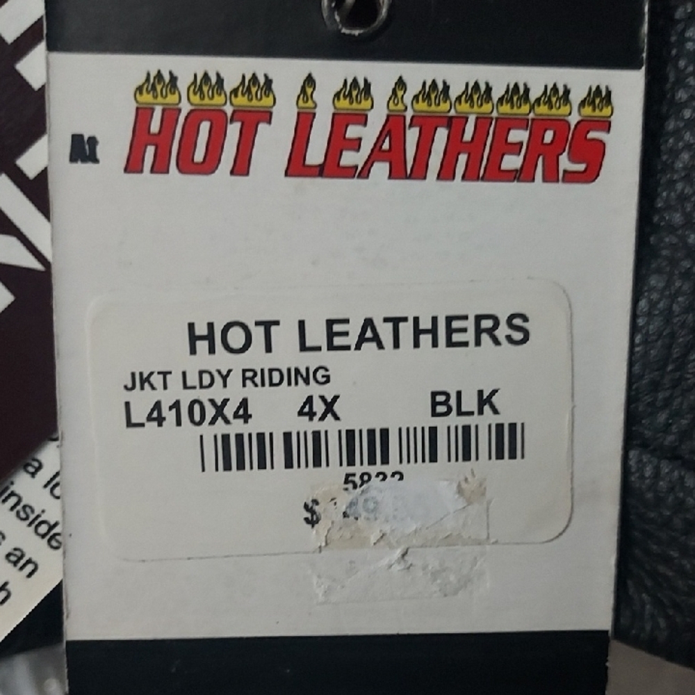 Black Leather Jacket Womens Size 4XL - Picture 2 of 15
